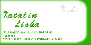 katalin liska business card